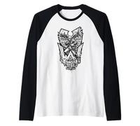 Equipaggio di Ali Graffiti Stile Shaolin Stile Urban Warrior Hip Hop Maglia con Maniche Raglan