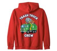 Equipaggio Garbage Driver Sanitation Worker Umorismo Ragazzo Bambino Felpa con Cappuccio