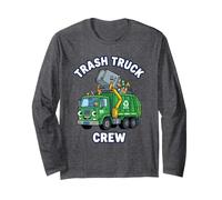 Equipaggio Garbage Driver Sanitation Worker Umorismo Ragazzo Bambino Maglia a Manica