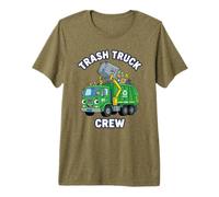 Equipaggio Garbage Driver Sanitation Worker Umorismo Ragazzo Bambino Maglietta Premium