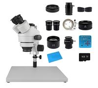 Équipement de microscope de laboratoire 7x 45x. Microscopio stereo trinoculare simul-focale USB Digital 108. 0P HDMI. Telecamera Accessoires pour microscopes (Color : 3.5X-90X 38mp B)