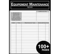 Equipment Maintenance Log Book: Daily Preventive Care, Repairs & Service Record for Machinery, Vehicles, Trucks and Heavy Equipment | 105 Pages, 8.5 x ... Fleet, Farm, Construction & Gym Equipment