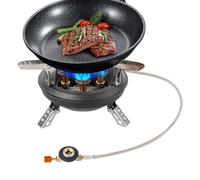 Equipo De Cocina Para 5 Fogoni Da Esterni Para Picnic Y Senderismo | Estufa De Camping - Estufa Plegable Para Outdoor 16000W | Quemador Compacto A Prueba De,