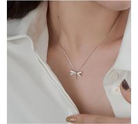 Equirider Gioielli Leggeri da Donna in Argento Sterling 925 con Ciondolo a Forma di Libellula e zirconi