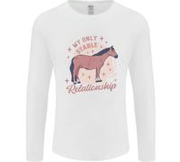Equitazione Cavallo La Mia Unica Relazione Stabile Uomo Manica Lunga T-Shirt