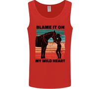 Equitazione Cavallo Riding My Wild Heart Uomo Vest Top