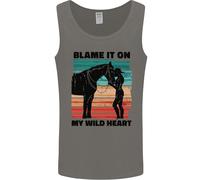 Equitazione Cavallo Riding My Wild Heart Uomo Vest Top