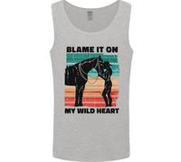Equitazione Cavallo Riding My Wild Heart Uomo Vest Top