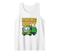 Equitazione Dirty Garbage Recycling Trash Truck Bambini Ragazzi Bambino Canotta