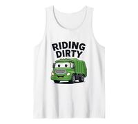 Equitazione Dirty Garbage Recycling Trash Truck Bambini Ragazzi Bambino Canotta