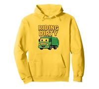 Equitazione Dirty Garbage Recycling Trash Truck Bambini Ragazzi Bambino Felpa con Cappuccio