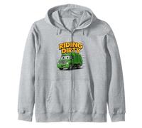 Equitazione Dirty Garbage Recycling Trash Truck Bambini Ragazzi Bambino Felpa con Cappuccio
