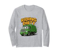 Equitazione Dirty Garbage Recycling Trash Truck Bambini Ragazzi Bambino Maglia a Manica