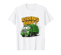 Equitazione Dirty Garbage Recycling Trash Truck Bambini Ragazzi Bambino Maglietta