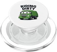 Equitazione Dirty Garbage Recycling Trash Truck Bambini Ragazzi Bambino PopSockets PopGrip per MagSafe