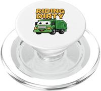 Equitazione Dirty Garbage Recycling Trash Truck Bambini Ragazzi Bambino PopSockets PopGrip per MagSafe