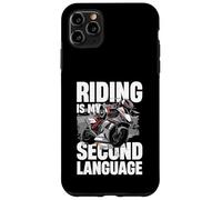 Equitazione è il mio secondo stile di vita per motociclisti Custodia per iPhone 11 Pro Max