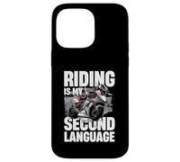Equitazione è il mio secondo stile di vita per motociclisti Custodia per iPhone 14 Pro Max