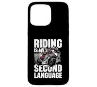 Equitazione è il mio secondo stile di vita per motociclisti Custodia per iPhone 15 Pro Max