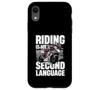 Equitazione è il mio secondo stile di vita per motociclisti Custodia per iPhone XR