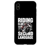 Equitazione è il mio secondo stile di vita per motociclisti Custodia per iPhone XS Max