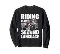 Equitazione è il mio secondo stile di vita per motociclisti Felpa