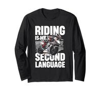 Equitazione è il mio secondo stile di vita per motociclisti Maglia a Manica