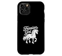 Equitazione Frisone Ragazza cavallo orgoglio di razza Cavallo Custodia per iPhone 11 Pro