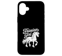 Equitazione Frisone Ragazza cavallo orgoglio di razza Cavallo Custodia per iPhone 16 Plus