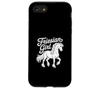 Equitazione Frisone Ragazza cavallo orgoglio di razza Cavallo Custodia per iPhone SE (2020) / 7/8