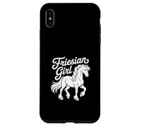 Equitazione Frisone Ragazza cavallo orgoglio di razza Cavallo Custodia per iPhone XS Max