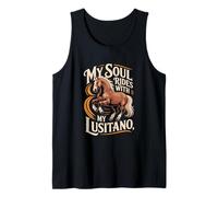 Equitazione My Soul Rides con Il Mio Lusitano Canotta