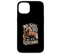 Equitazione My Soul Rides Con Il mio Lusitano Custodia per iPhone 13