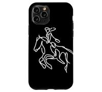 Equitazione Ragazza che disegna Cavallo Cavaliere Custodia per iPhone 11 Pro