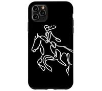 Equitazione Ragazza che disegna Cavallo Cavaliere Custodia per iPhone 11 Pro Max