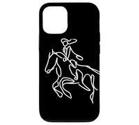 Equitazione Ragazza che disegna Cavallo Cavaliere Custodia per iPhone 12/12 Pro
