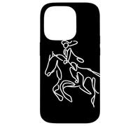 Equitazione Ragazza che disegna Cavallo Cavaliere Custodia per iPhone 14 Pro