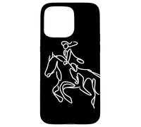 Equitazione Ragazza che disegna Cavallo Cavaliere Custodia per iPhone 15 Pro Max