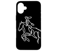 Equitazione Ragazza che disegna Cavallo Cavaliere Custodia per iPhone 16 Plus