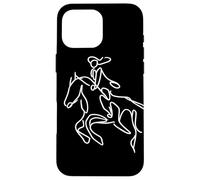 Equitazione Ragazza che disegna Cavallo Cavaliere Custodia per iPhone 16 Pro Max