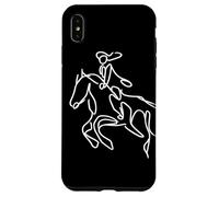 Equitazione Ragazza che disegna Cavallo Cavaliere Custodia per iPhone XS Max