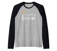 Equitazione Regina Cavaliere Rider Jockey Maglia con Maniche Raglan