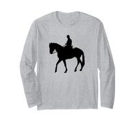 Equitazione Silhouette per Gli Uomini Maglia a Manica