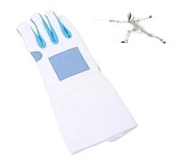 equlup 1 pezzo di guanto da scherma, guanto da allenamento antiscivolo per mano destra per spada con lamina di sciabola, guanto da scherma lavabile per la pratica della scherma (XL)