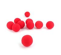equlup 10 Pezzi di Sponge Palla, 4,5 cm/1.77in Close Up Up Street Classic Trick Props Red Mini Kids Birthday Party Favors Softball per la Classe Scolastica in Classe