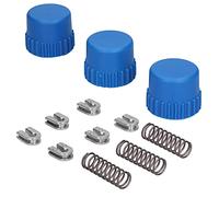 equlup 3 Set Manopola per Testina a Rilievo da 2 1/2 Pollici, Accessorio per Testina per Trimmer in plastica con Manicotto ad Occhiello e Set di Corde a Molla per Parti del Trimmer T35