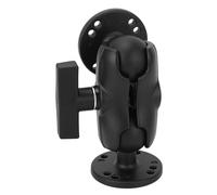 equlup Braccio a doppia presa, supporto a doppia sfera da 3,8 cm/1,5 pollici con 2 piastre rotonde Supporto per camion in lega di alluminio Adattatore a sfera di dimensioni C per carichi