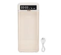equlup Cassetta di sicurezza per telefono cellulare con timer, scatola di controllo del tempo per schermo di autodisciplina ricaricabile bloccata in ABS portatile per studenti e adulti (Bianco crema)