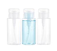 equlup Confezione da 3 flaconi con dispenser a pressione, vaso ricaricabile a tenuta (200ml)