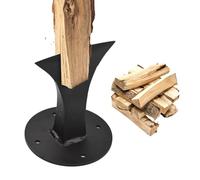 equlup Cuneo spaccalegna, 11x10x15cm spaccalegna Manuale per Legna da ardere con Viti, Resistente, Ideale per caminetti, stufe e Piccoli caminetti a Legna